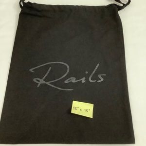 Rails Black Dust Bag 12” x 15”  (0105)